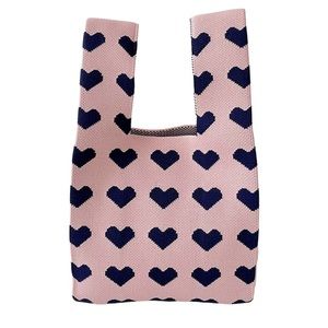Hearts NEW Knit Small Tote Crossover Handle
Handbag